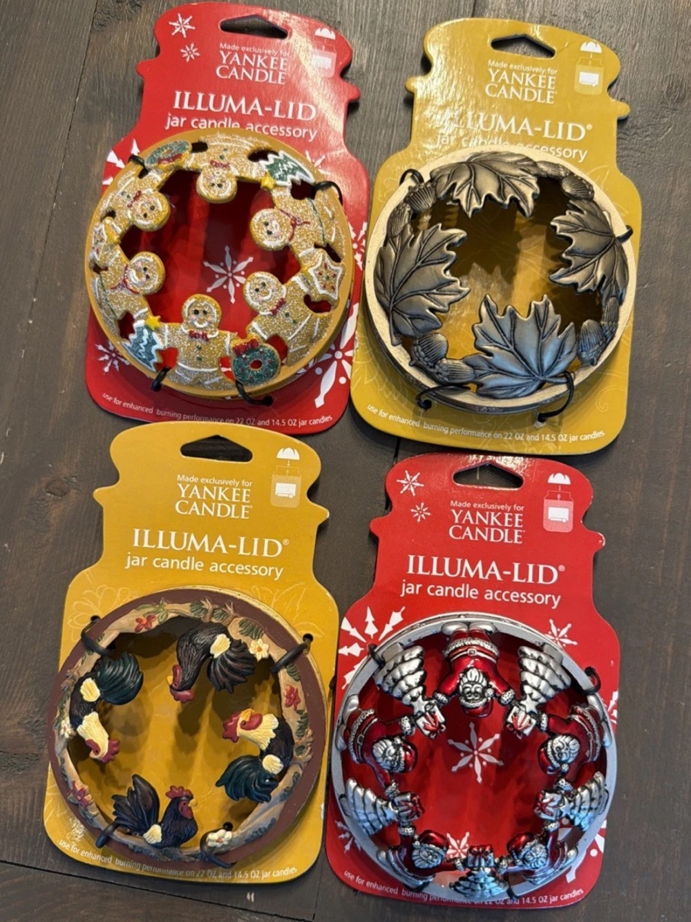 Yankee Candle Jar Toppers 4 New in Package